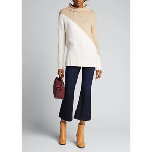 FRAME Le Bardot Crop Flare Raw-Edge Jeans in Sutherland Size 28